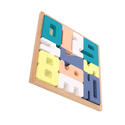 BESTonZON 1 Satz Digitales kognitives Puzzle Babyspielzeug kindergeburtstags mitgebsel frühkindliche aufklärung Kinder Holzbausteine Educational Toys Kindergartenspielzeug Lehrmittel hölzern von BESTonZON