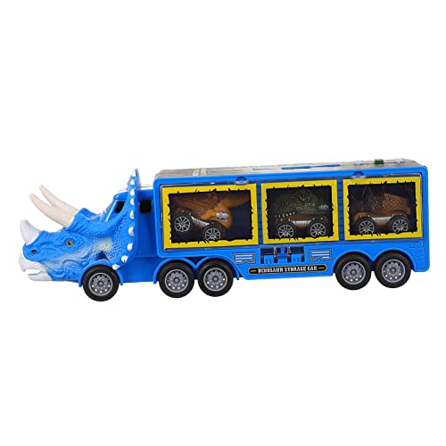 BESTonZON 1 Satz Dinosaurier-LKW - hinteres Spielzeugauto Kinder elektrofahrzeuge Kinder elektroauto kinderelektrofahrzeug Trägheitsauto Kinderspielzeug Autospielzeug für Kinder Plastik Blue von BESTonZON