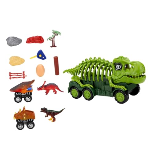 BESTonZON 1 Satz Dinosaurier fressendes Auto Auto puppenwagen Auswurfspielzeug Autospielzeug als Babyautospielzeug -Dinosaurier- Plastik von BESTonZON