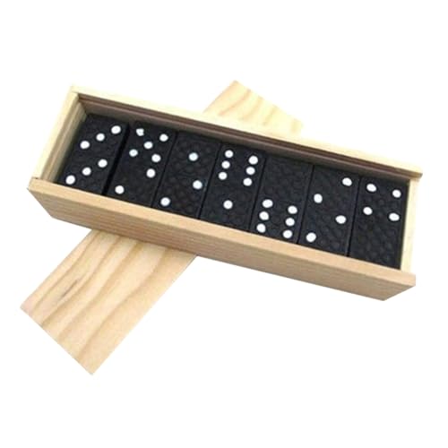 BESTonZON 1 Satz Domino Blockspielzeug Für Die Frühe Bildung Für Die Früherziehung Interessantes Kinderspielzeug Holzbausteine Bildungsspielzeug Hölzern Black von BESTonZON