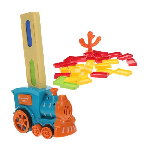 BESTonZON 1 Satz Domino für kinderspielzeug Electric Train Handfertigkeit Kreatives Kid Toys Educational Toys kleines Zugspielzeug Bildungsspielzeug Abs von BESTonZON