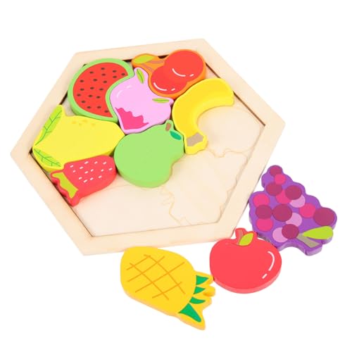 BESTonZON 1 Satz Dreidimensionales Puzzle entwicklung kindliche entwicklung tierpuzzle Kinderwerkzeuge Kinderspiele Form passendes Puzzle- Kognitionsspielzeug für Holz von BESTonZON