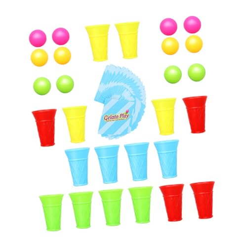 BESTonZON 1 Satz -Spiel Tassen Für Kinder Kognitives Spielzeug Für Kinder Mini-Spielzeug Stapelspielzeug Für Babys Eiswaffel Spielzeug Spiele Für Eiscreme-Partys Desktop-Spielzeug Abs von BESTonZON