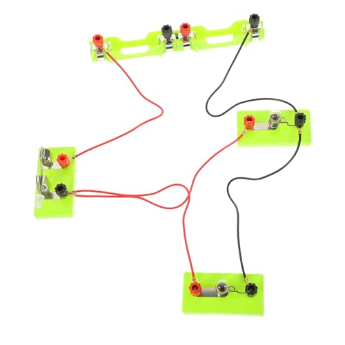 BESTonZON 1 Satz Experimentierkasten Schaltung Glühbirnenfassung Gerät Anlasser Physikexperiment Batteriehalter Spannungsprüfer Platine Für Elektronik Technik Kabel Glas von BESTonZON