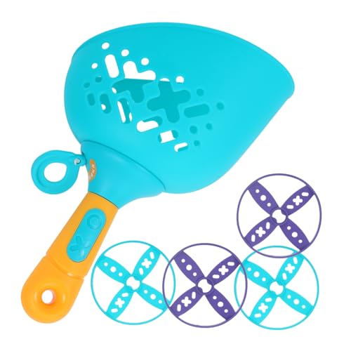 BESTonZON 1 Satz Fliegendes Untertassenspielzeug Für Kinder Katze Fliegende Propeller Katze Fliegende Scheibe Spielzeug Katzenspuren Spielzeug Katzenwerfer-Spielzeug Hof Spielzeug Abs Blue von BESTonZON