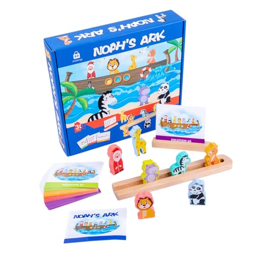 BESTonZON 1 Satz Früherziehung Arche Noah Lernspielzeug Für Puzzlespielzeug Sortierspiel Bildungsspielzeug Bausteine ​​ Kinderpuzzle Bausteine ​​für Hölzern von BESTonZON