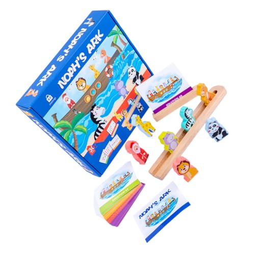 BESTonZON 1 Satz Früherziehung Arche Noah Puzzles Für Kinder Sortierspiel Spielzeug Lernspielzeug Für Kinder Spielzeug Zum Sortieren Von Formen Kinder Rätsel Holzpuzzle Kinderpuzzle Hölzern von BESTonZON