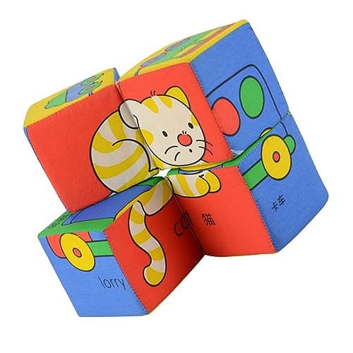 BESTonZON 1 Satz Früherziehungsspielzeug 3D-Puzzles für Kinder Spielzeug für Kinder Spielzeug aus Stoffblöcken Kinder stapeln Spielzeug Kinder rätsel Bildungsblöcke Spielzeug mit Tierblöcken von BESTonZON