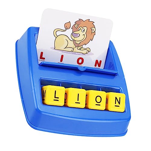 BESTonZON 1 Satz Frühpädagogisches Spielzeug Alphabetisierung Lustiges Spiel Wörter Lernende Maschine Wörter Lernen Spielzeug Wörter Lernkarte Blue von BESTonZON