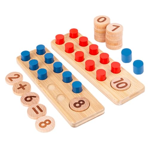 BESTonZON 1 Satz Gegenspielzeug Kleinkind-Puzzle Kleinkindspielzeug Mathematik-lernhilfen Für Kinder Kinderspielzeug Homeschool-zubehör Bären Zählen Kleinkind Rätsel Rechenspielzeug Hölzern von BESTonZON