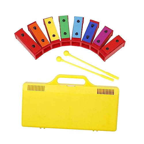 BESTonZON 1 Satz Handpercussion Perkussionsspielzeug Für Kinder Musikspielzeug Für Kinder Spielzeug Für Kinder Spielset Kinder Klopfen Klavier Aufschlussreiches Musikspielzeug Metall von BESTonZON