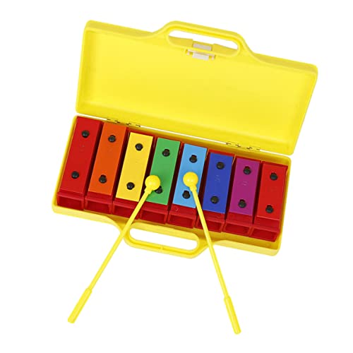 BESTonZON 1 Satz Handpercussion Schlaginstrument Buntes Schlagzeug Musikalisches Klopfklavier Kleinkind Percussion Musikspielzeug Für Orff-Instrument Musik Metall von BESTonZON