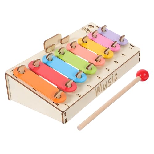 BESTonZON 1 Satz Handpercussion Wissenschaftliches DIY-xylophon Kunsthandwerk, Xylophon Herstellen DIY-xylophon-bastelarbeiten Für Kinder Zusammenbau Xylophon DIY Musik-montagespielzeug Holz von BESTonZON