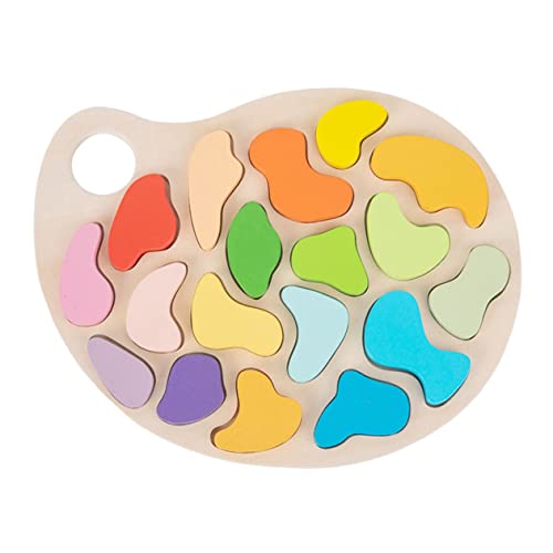 BESTonZON 1 Satz Holz Palette Rätsel Für Kinder Kinderspielzeug Farblich Passendes Puzzle-Spielzeug Gehirnspielzeug Montessori-Puzzle Für Kleinkinder Kleinkindspielzeug Spielzeug Für Kinder von BESTonZON