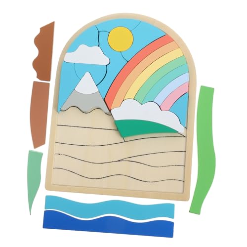 BESTonZON 1 Satz Holzspielzeug Puzzle für Kleinkinder Lernspielzeug Farberkennung und Konzentration Langlebig und Sicher für Kreatives und Formenlernen BESTonZON 1 Satz Holzspielzeug Puzzle für Kleinkinder Lernspielzeug Farberkennung und Konzentration Langlebig und Sicher für Kreatives und Formenlernen von BESTonZON