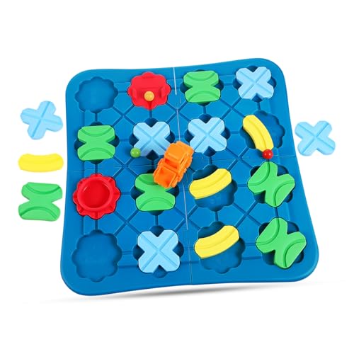 BESTonZON 1 Satz Intellektuelles Spielzeug Kinderspielzeug Stamm-Puzzle-Brettspiele konstruktionsspielzeug für Kinder logisches Brettspielspielzeug Rennstrecke für Kleinkinder 1-3 Plastik von BESTonZON