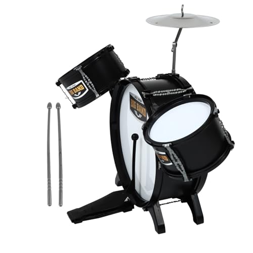 BESTonZON 1 Satz Jazztrommel Für Kinder Kinderinstrumente Kinderspielzeug Minispielzeug Für Kinder Simulations-Schlagzeug Jazz-Drum-Spielzeug Elektronisches Schlagzeug Plastik Black von BESTonZON