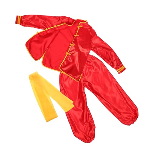 BESTonZON 1 Satz Kampfsportuniform Für Kinder Chinesische Traditionelle Kleidung Für Kinder Kung-fu-kostüme Tai-chi-Kleidung Polyester von BESTonZON