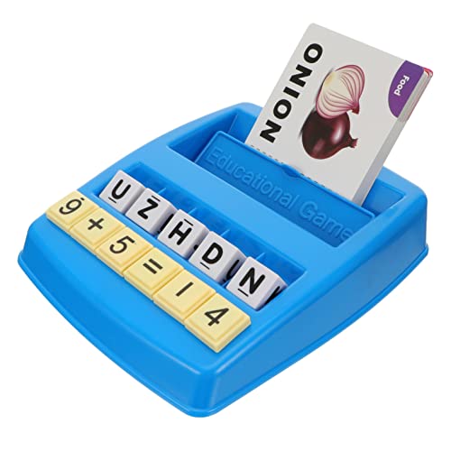 BESTonZON 1 Satz Kartenbriefmaschine Kartenspiele Lernspiele Babyspielzeug Bildungsspielzeug Lustiges Spielspielzeug Frühpädagogisches Wörter Lernende Maschinen Abs Yellow von BESTonZON