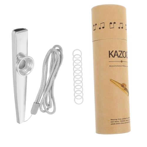 BESTonZON 1 Satz Kazoo-Set Kazoo Für Anfänger Gitarren-Kazoo-Partner Kazoo- Kazoo Üben Kazoos Für Anfänger Kleines Kazoo-Instrument Kazoo Partybevorzugung Aluminiumlegierung von BESTonZON