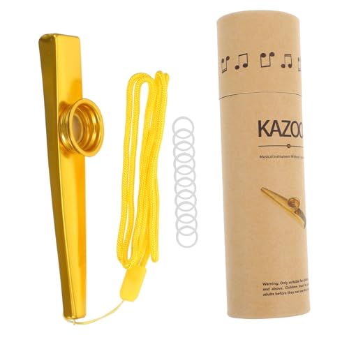 BESTonZON 1 Satz Kazoo-Set Kinder-Kazoo Kazoo Partybevorzugung Kazoos Für Anfänger Kleines Kazoo-Instrument Leistungs-Kazoo Kazoo Für Kinder Kazoo Üben Kazoo- Aluminiumlegierung von BESTonZON