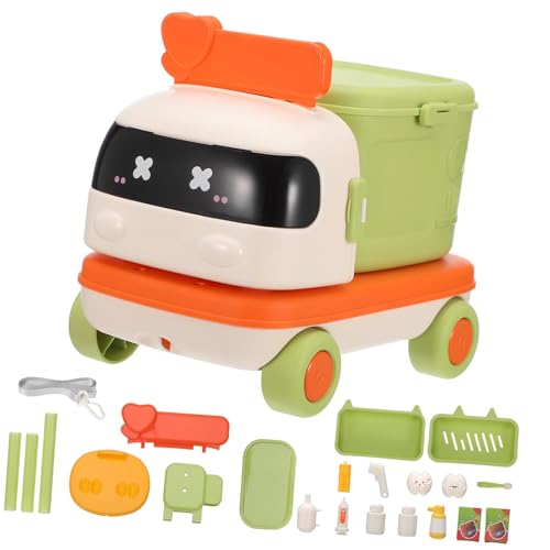 BESTonZON 1 Satz Kinderspielzeug Make-up-Spielzeugzubehör Autos für Kleinkinder 1-3 Kinderarztspielzeug Medizinisches Spielzeug Arztkoffer für Kleinkinder Autospielzeug für Kleinkinder Green von BESTonZON