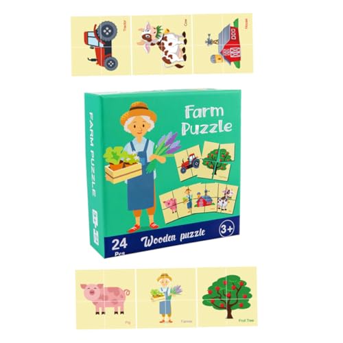 BESTonZON 1 Satz Kognitives Rätsel der Erleuchtung Puzzle-Spielzeug Kinderspielzeug Kinder Puzzle rätselbuch Kinder Interaktives Spielzeug für Kinder pädagogisches Spielzeug Holz Colorful von BESTonZON