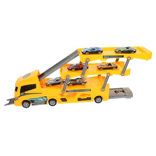 BESTonZON 1 Satz LKW kinderfahrzeug Gelb lustige Spielzeuge Autospielzeug für Kleinkinder Cartoon-Kleinwagenspielzeug Autospielzeug für Abs Yellow von BESTonZON