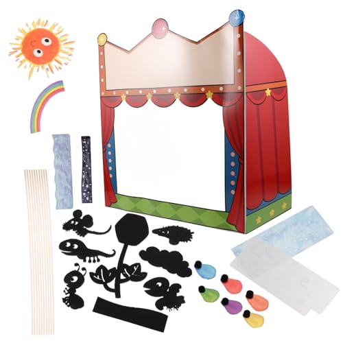 BESTonZON 1 Satz Lehrmittel für Schattenpuppen Schattenspiel Spielzeug Schattenbühne Lehrmittel Schattenspiel Theater Schattenspiel Puppen Schattenpuppenschirm Schattenpuppentheater Papier von BESTonZON