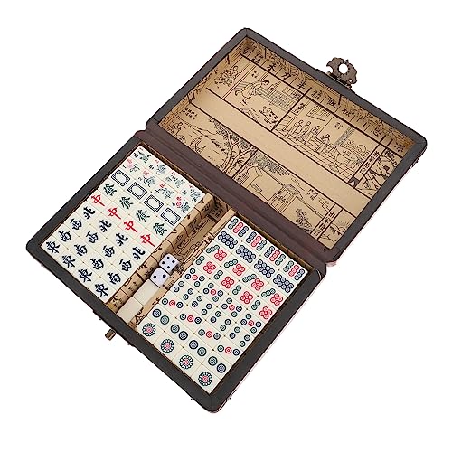 BESTonZON 1 Satz Mahjong majhong brettspiel Melamin rot von BESTonZON