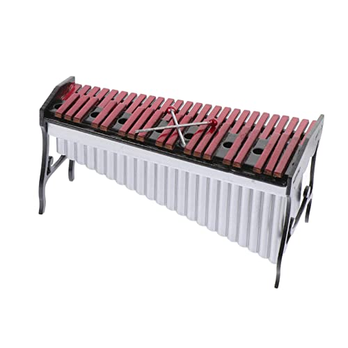 BESTonZON 1 Satz Marimba-Modell Mini-Musikinstrument Instrumente Mini- Musical Klarinette Glocke des Handtamburins Miniatur Mini-Marimba-Ornament Mini-Marimba- Naturharz von BESTonZON