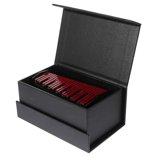 BESTonZON 1 Satz Marimba-Modell Miniatur Mini-Musikinstrument Musical Glocke des Handtamburins Klarinette aufbwahrungs-Box vorratsboxen Xylophon-Dekoration Marimba-Ornament Naturharz von BESTonZON