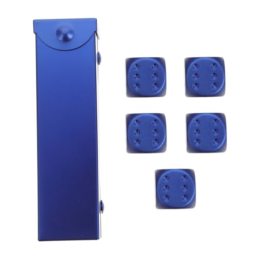 BESTonZON 1 Satz Metallwürfel für den einzug lichtwürfel roll The dice Party zubehör Mini-Würfel farbige Würfel einfache kleine Würfel Würfelspiel Requisite Aluminiumlegierung Blue von BESTonZON