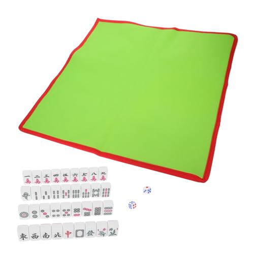 BESTonZON 1 Satz Mini-Mahjong Mahjong-Spiel Mahjong Für Unterwegs Interessantes Mahjong-kit Tragbares Mahjong Kleines Mahjong-kit Mahjong Für Zu Hause Requisiten Für Reisespiele PVC von BESTonZON