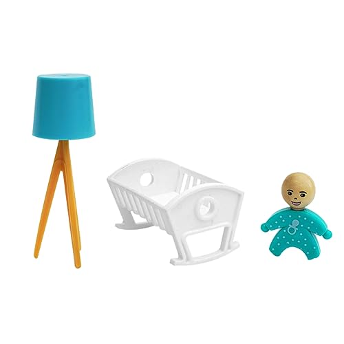 BESTonZON Miniatur-stehlampe für Babybett Puppenhaus Spielzeug Jungen- und Mädchenzimmer Dekoration Möbel Ornament von BESTonZON