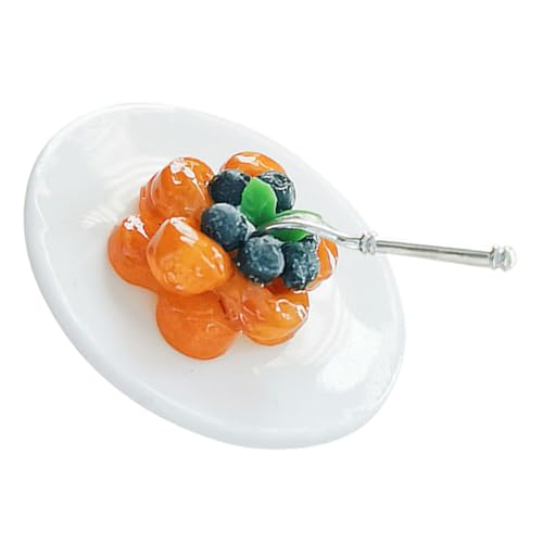 BESTonZON 1 Satz Mini-fruchtdesserts Essensspielzeug Vorgeben Gefälschter Dessertkuchen Dekorative Minitorte Gefälschtes Küchenspielzeug Miniatur-spielzeugmodell Mini-Kuchen Colorful Harz von BESTonZON