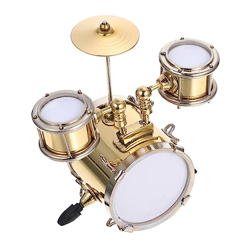 BESTonZON 1 Satz Mini-musikinstrumentenmodell Kleine Spielzeuge Für Musikinstrumente Miniatur-hausmusikinstrumente Miniaturen Miniatur-hausdekore Mini-puppenhaus Winzige Dinge Flanell Golden von BESTonZON