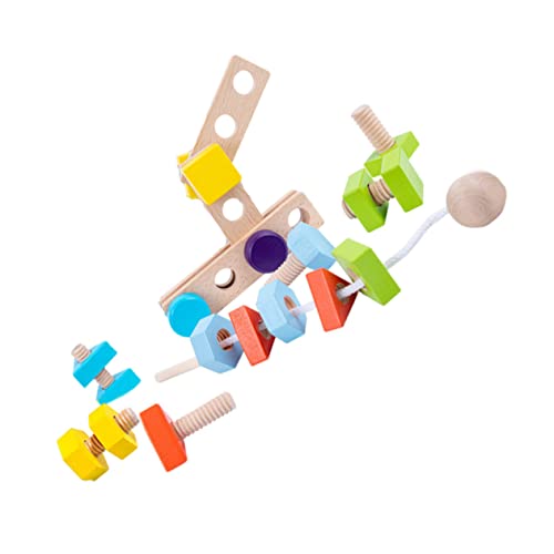 BESTonZON 1 Satz Nuss Spielzeug Kinder basteln Kinder Puzzle rätsel für Kinder Holzspielzeug rätselbuch Kinder Puzzle-Spielzeug Streichhölzer Lernspielzeug Kinderspielzeug hölzern Colorful von BESTonZON