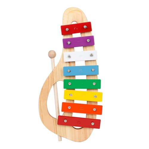 BESTonZON 1 Satz Oktave Handpercussion Schlaginstrumente für Kinder Lernspielzeug für Kinder musikinstrumente Kinder holzspielzeug Musikspielzeug für Kinder Klavier aus Metall hölzern von BESTonZON