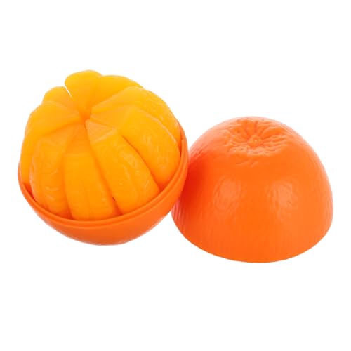 BESTonZON 1 Satz Orangefarbenes Kinderpuzzle Orangefarbenes Würfelpuzzle Für Fruchtwürfel Süße Puzzlewürfel Obst-Puzzle-würfel Kunststoff Kunststoff von BESTonZON