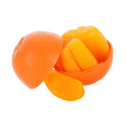 BESTonZON Orangefarbenes 3D-Puzzle-Spielzeug für Jungen und Mädchen Obst-zuordnungsspiel Vorschul-lehrpuzzle Stapelspielzeug für Kleinkinder Frühes Lernspielzeug von BESTonZON