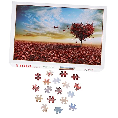 BESTonZON 1 Satz Papierpuzzle-Landschaft Lernspielzeug für Kinder DIY-Malpuzzle 3D-Puzzle zum Zusammenbauen Landschaft Puzzles 3D-Puzzles lustiges Puzzle-Spielzeug Buntes Puzzle-Spielzeug von BESTonZON