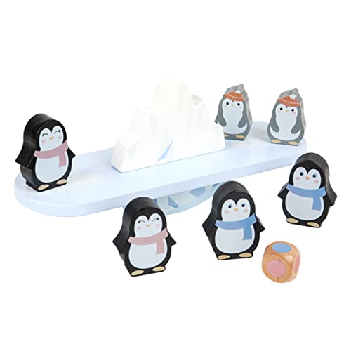 BESTonZON 1 Satz Pinguin Modell Ausgleichende Bausteine Spielzeug Pinguin Lernspielzeug Pinguin Form Bausteine Pinguin Ausgleichende Stapelblöcke von BESTonZON