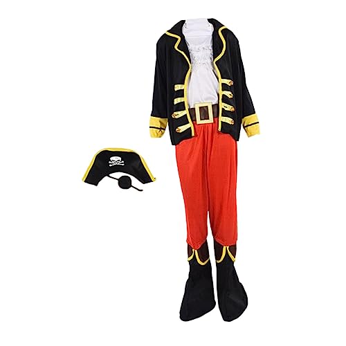 BESTonZON 1 Satz Piraten-Cosplay-Kostüm Piratenkostüme Partygeschenke verkleiden Kinderkleidung kinderkostüme Halloween kinderkostum Halloween Kostüm für die Party Halloween-Kostüm Polyester von BESTonZON