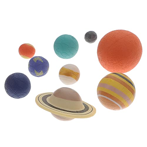 BESTonZON 1 Satz Planet 3D Stereo Modell Bälle Der Sonnenplaneten Lernspielzeug Für Kinder Sonnensystem Planetenmodell Lehren Mondkugel Solarsystem-kit Astronomiespielzeug Für Kinder Vinyl von BESTonZON