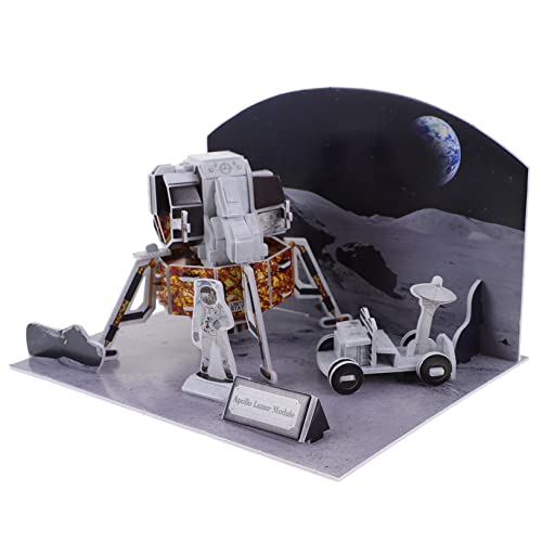 BESTonZON 1 Satz Platz 3D-Puzzle Raumschiff Puzzles Spielzeug Space-Shuttle-Rätsel Kinderspielzeug Kinder Puzzle rätselbuch Kinder spatium Papierpuzzle für Kinder lustiges Raumschiff-Puzzle von BESTonZON