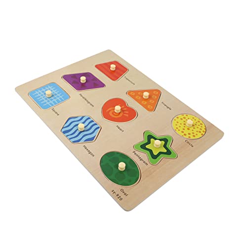 BESTonZON 1 Satz Puzzle Kinder Bausteine Blöcke Für Kleinkinder Kinderspielzeug Sportspielzeug Für Kleinkinder Lernspielzeug Vorschulspielzeug Babyspielzeug Hölzern Colorful von BESTonZON