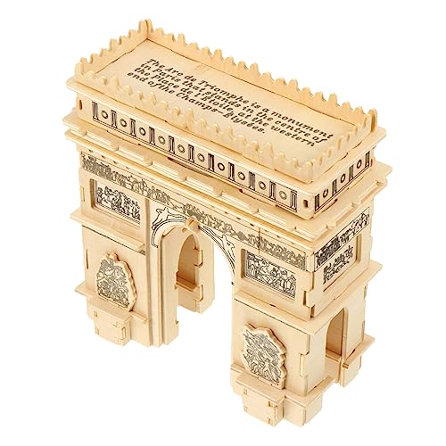 BESTonZON 1 Satz Puzzle ordnerregal buchattrappe rätsel für Kinder Jakobsweg holzsteckpuzzel ziernieten geschengutsein The Edith Eger wischtelgeschenk Spielzeug hölzern Beige von BESTonZON