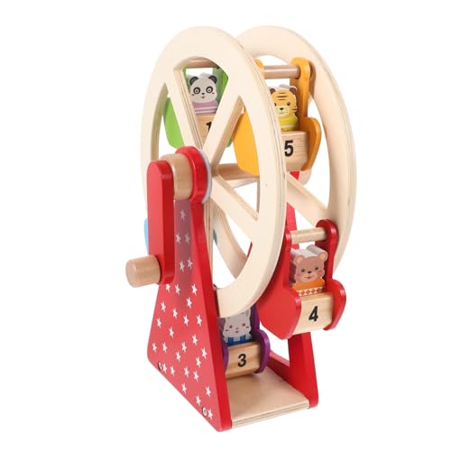 BESTonZON 1 Satz Riesenrad Aus Holz Riesenrad Holzskulptur Interessantes Kinderspielzeug Adler-Verzierungen Riesenrad-Figur, Tischdekoration Spielzeuge Kleinkind Geschenk Hölzern Weihnachten von BESTonZON