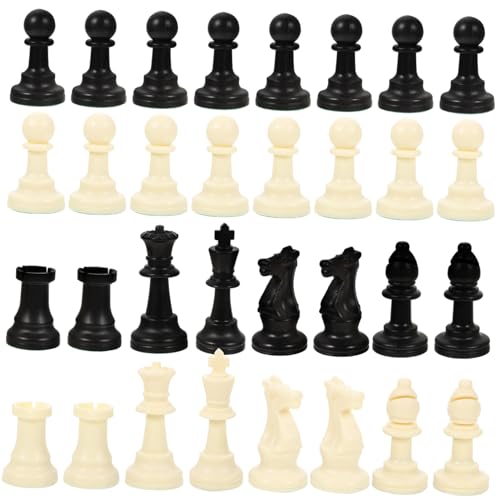 BESTonZON 1 Satz Schachfiguren p.p. Schach Mini Schach Ludo-Spiel Schachtisch Kette Chess Pieces Schach zubehör Schachspiel Zubehör schachspiele Schach aus Plastik Schach für Brettspiel von BESTonZON